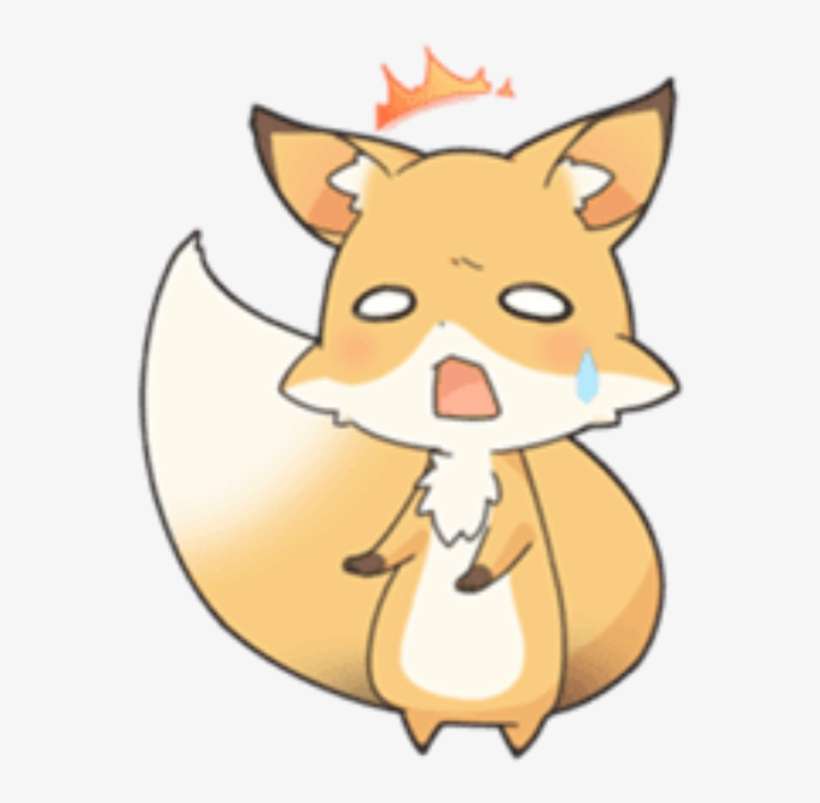 Kawaii Cute Fox Overlay Esit Png - Kawaii Fox Png, transparent png download