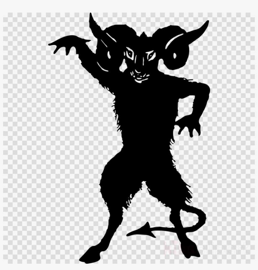 Satan Silhouette Clipart Lucifer Satan Devil - Satan Silhouette, transparent png download