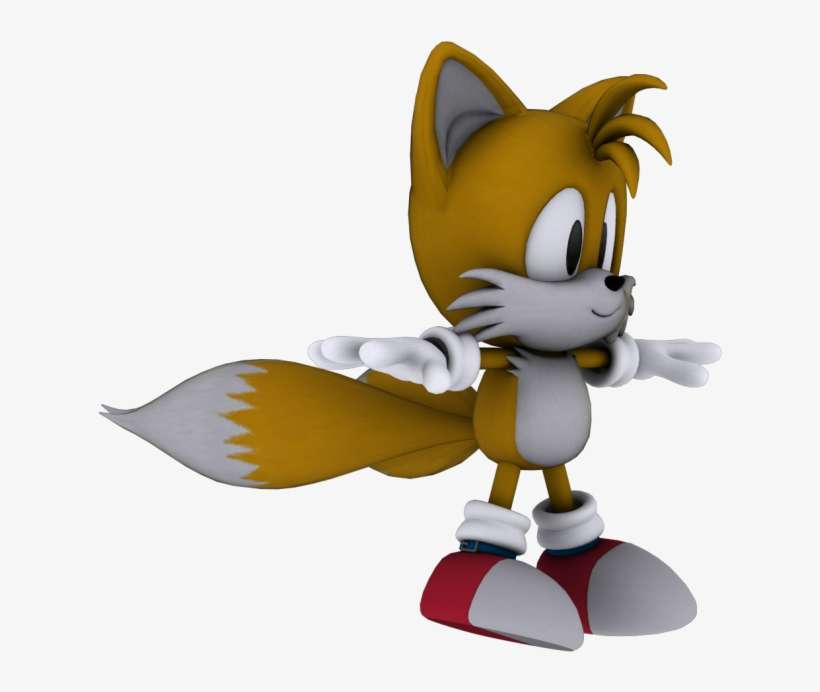 Download Zip Archive - Sonic E Tails Classic, transparent png download