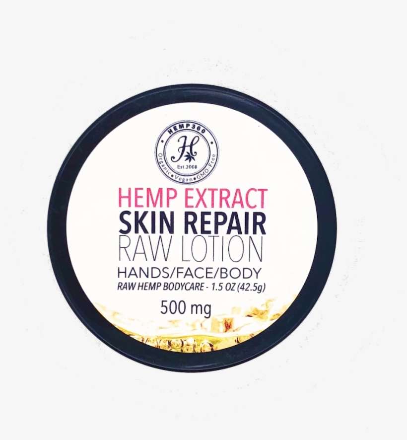Hemp Extract Skin Repair Raw Lotion - Organic Raw Face Kit - Daily Facial Treatment ; Acne, transparent png download