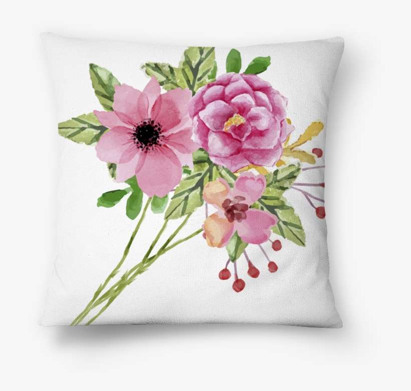 Almofada Buquê De Flores Rosas De Bárbara Diasna - Flores Rosas, transparent png download