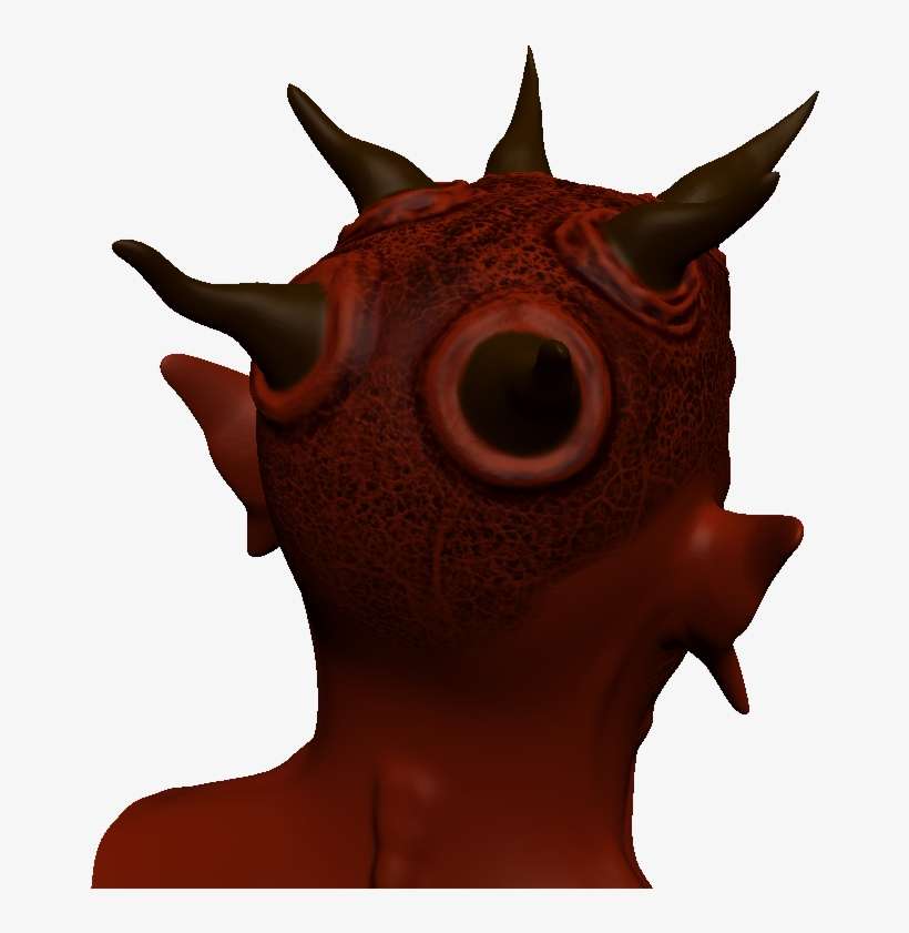 Worked On Texturing The My Mudbox Demon Head Today - Illustration, transparent png download