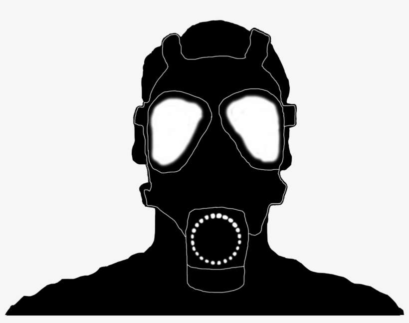 Gas Mask Png - Gas Mask Silhouette Png, transparent png download