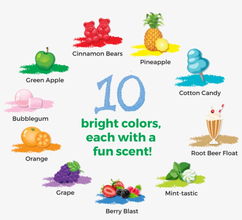 Smellychalk Scented Sidewalk Chalk - Sidewalk Chalk, transparent png download