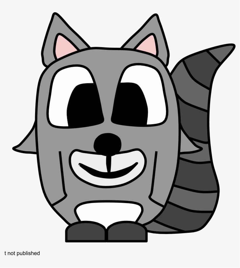 Raccoon, Big Eyes, Cartoon Animal - Raccoon, transparent png download
