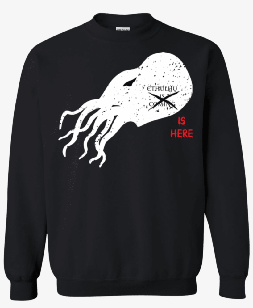 Cthulhu Crewneck Sweatshirt - Christmas Jumper, transparent png download