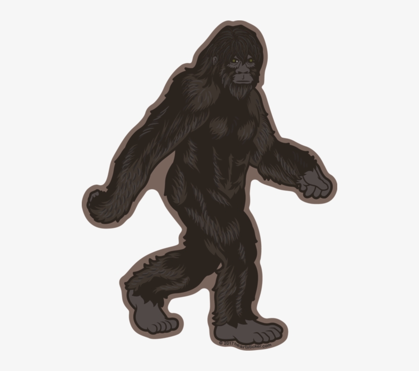 Bigfoot Stroll Sticker - Bigfoot Transparent Background, transparent png download