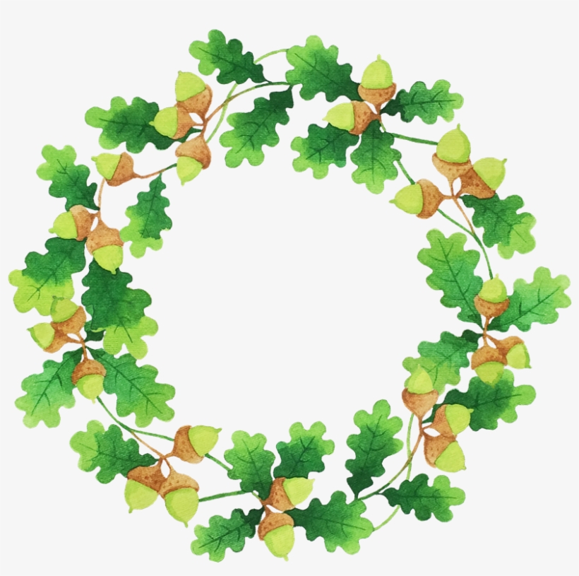 Decorative Leaf Png Clipart - Circle, transparent png download