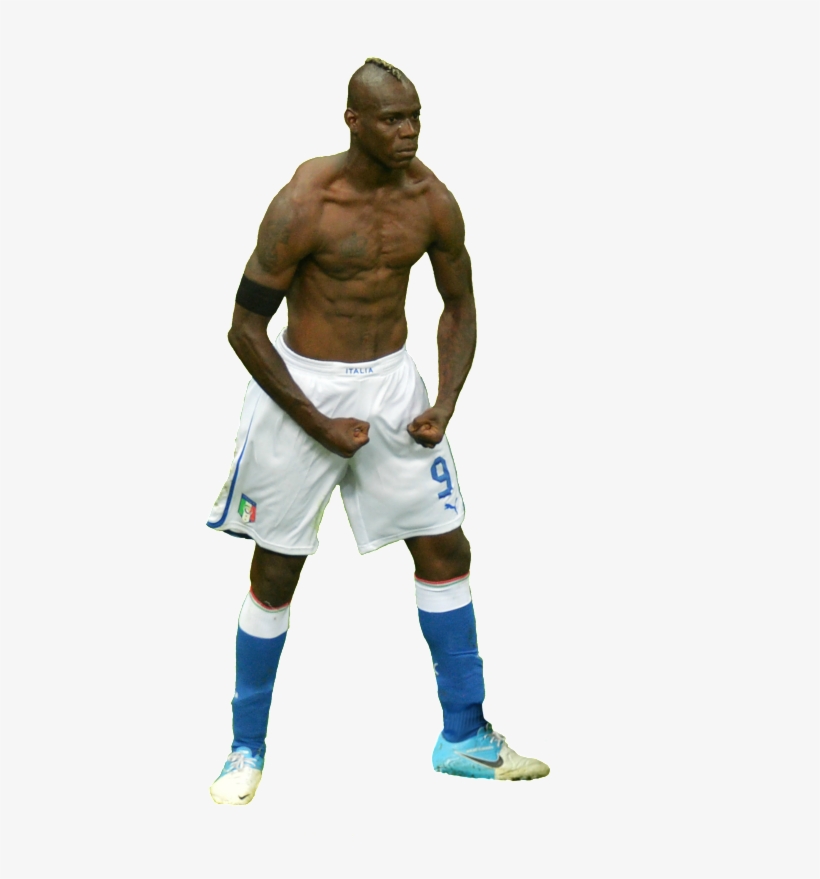 Talt Mario Balotelli Uefa Euro 2012 Italy National - Soccer Player Celebration Png, transparent png download