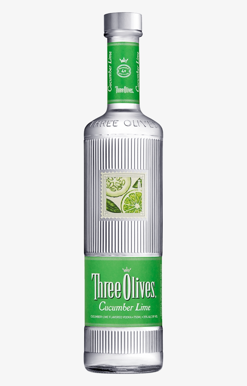 Three Olives Cucumber Lime - Three Olives Cucumber Lime Vodka, transparent png download