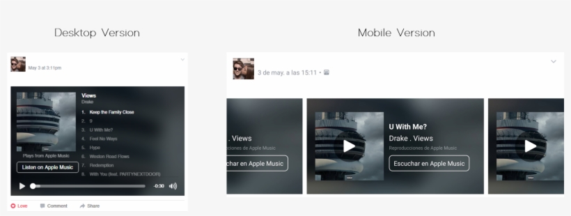 In The Desktop Version The Format Offers A List Of - Music, transparent png download