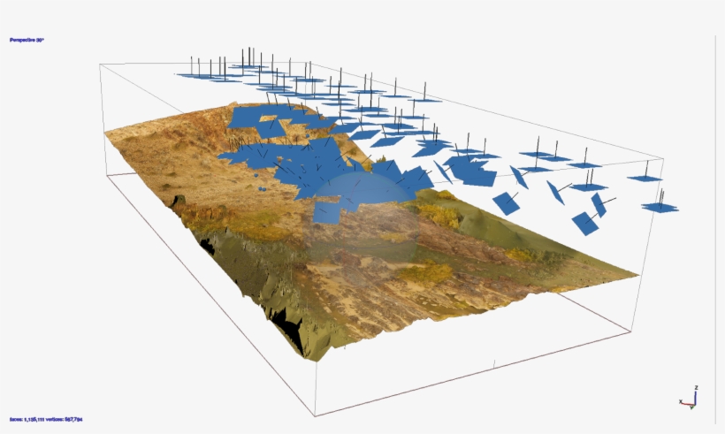The Blue Rectangles Indicate The Calculated Camera - Pofadder, Northern Cape, transparent png download