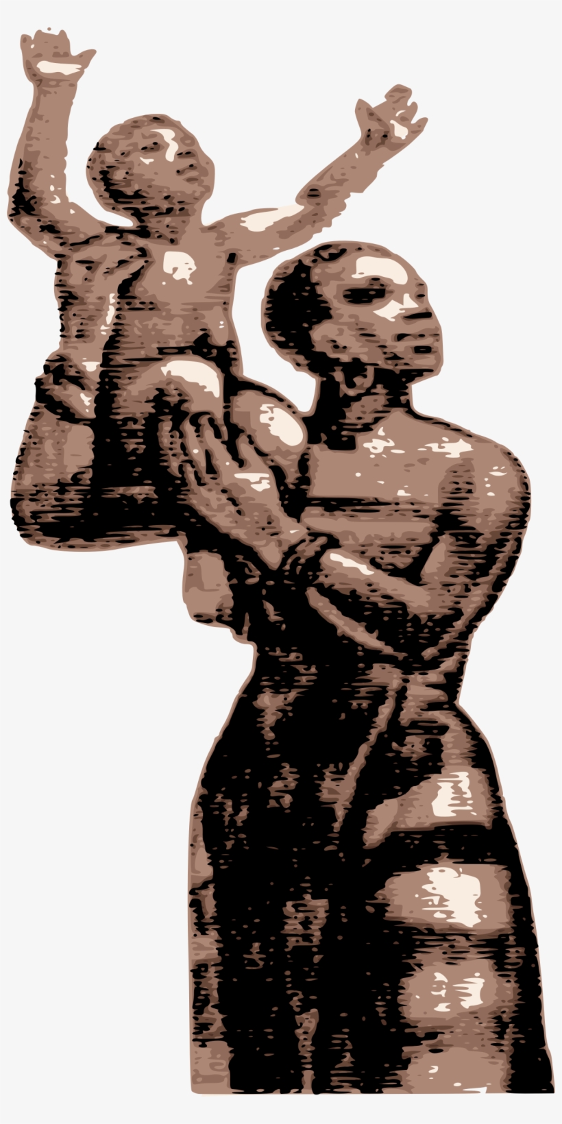 Woman With Child Png Jpg Library Download - Visual Arts, transparent png download