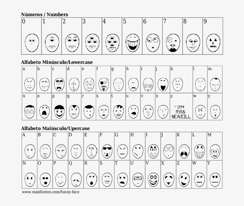 Detalhes Da Fonte Funny Face - Font, transparent png download