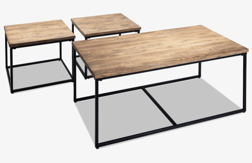 Plank Cocktail Table Set - Coffee Table, transparent png download