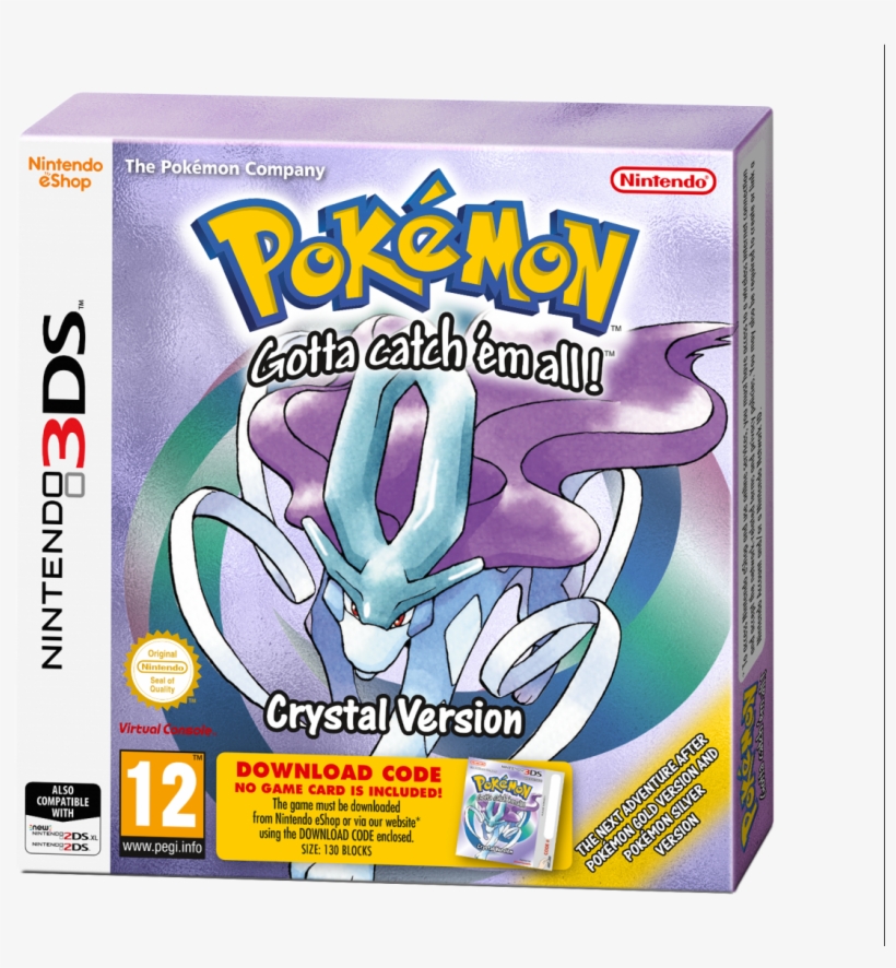 Pokemon Crystal - Pokemon Crystal Version 3ds, transparent png download