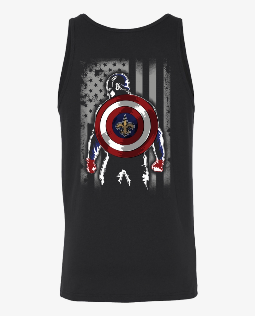 New Orleans Saints Captain America Marvel Football - Best Gift - 4th Of July Sale Hoodie/t-shirt/mug Black/navy/pink/white, transparent png download