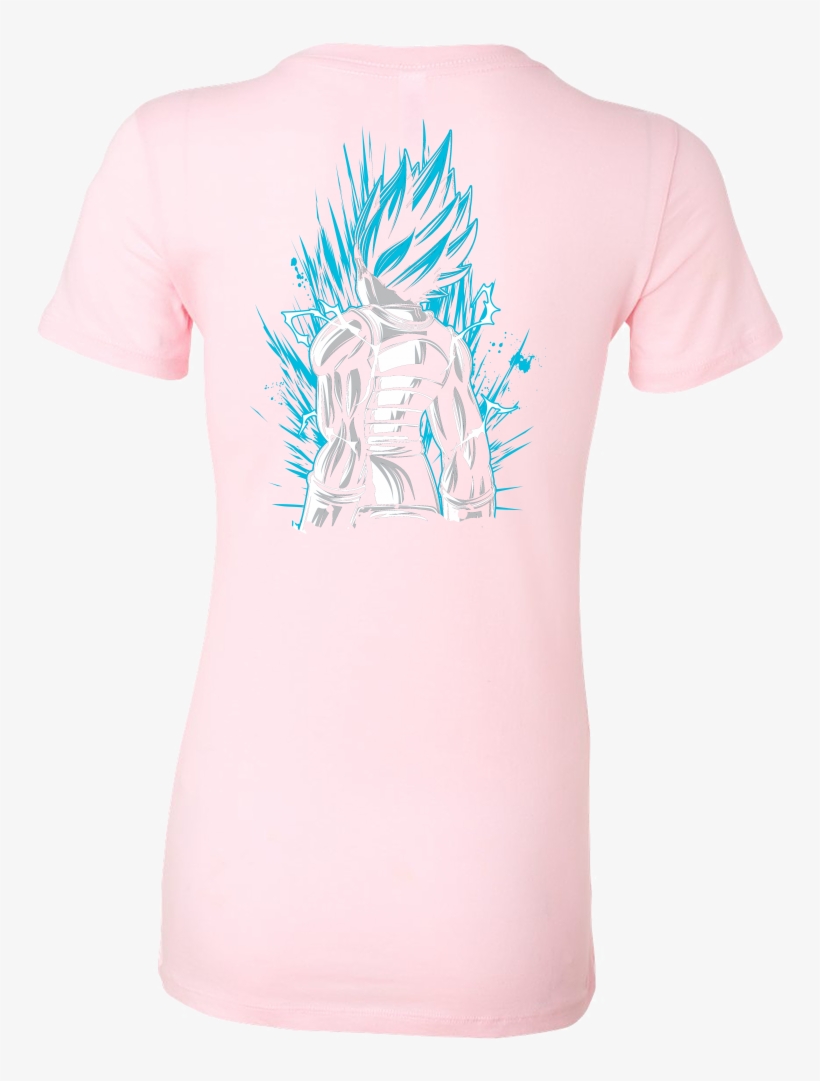 Super Saiyan God Blue Vegeta Woman Short Sleeve T Shirt - Active Shirt, transparent png download