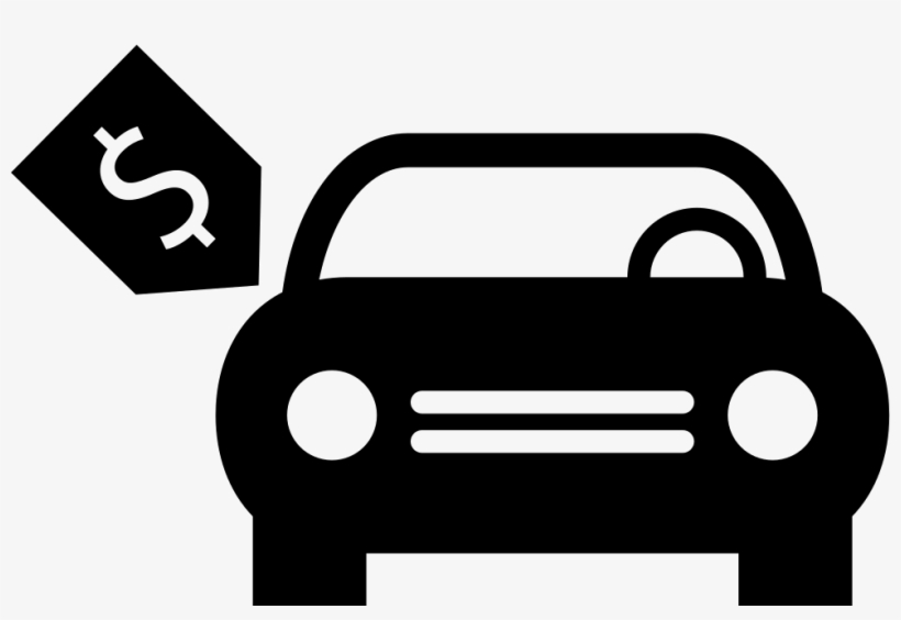 Brand New Car With Dollar Price Tag Comments - Car Dollar Icon Png, transparent png download