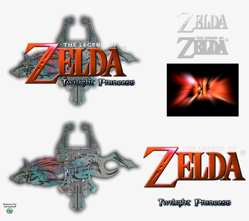 Gamecube The Legend Of - Legend Of Zelda Twilight Princess Logo, transparent png download