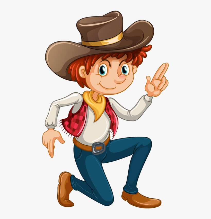 Finger Clipart Themed - Cowboy Clip Art No Background, transparent png download