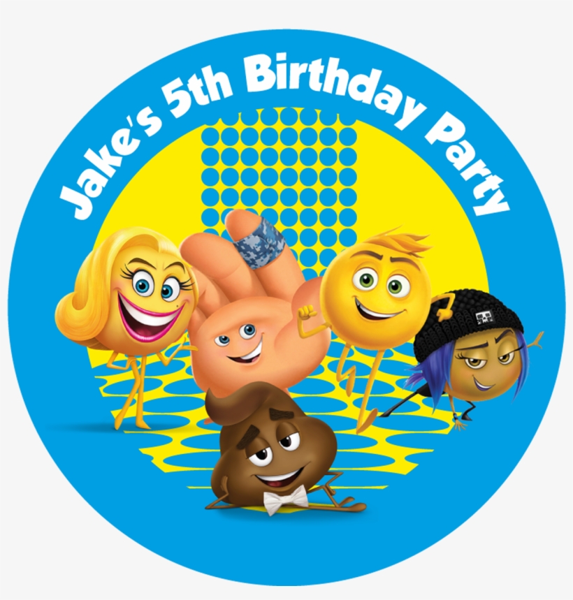 Emoji Party Box Stickers - Emoji Movie Junior Novelization, transparent png download