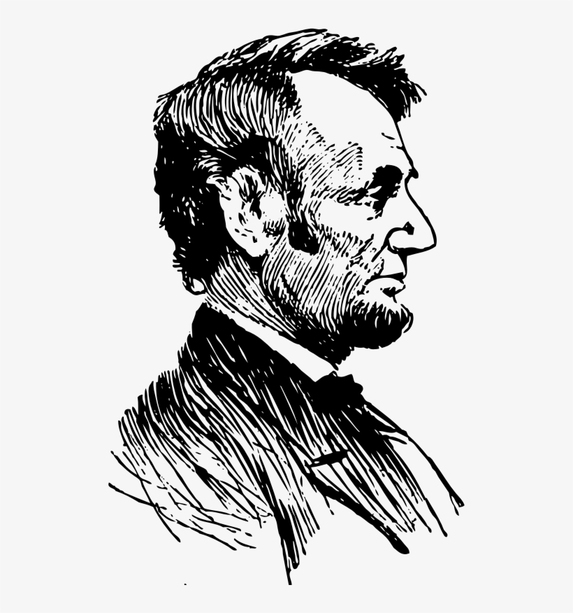 Gettysburg Address Abraham Lincoln Presidential Library - Abraham Lincoln Profile Outline, transparent png download