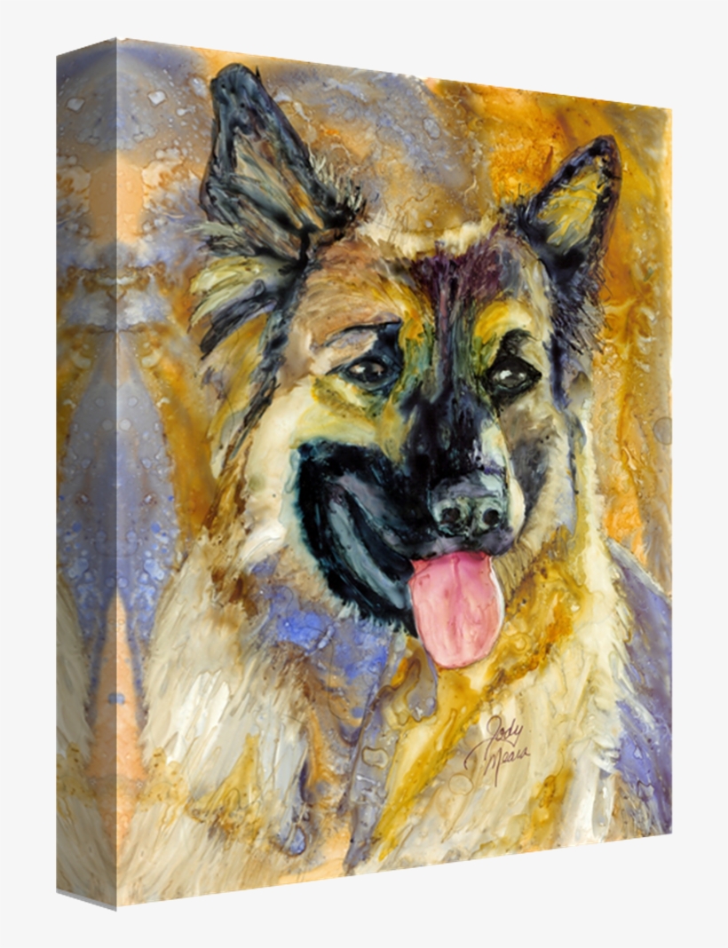 Troy German Shepherd Stretched Canvas - Rainbow Card Company Lc147tr 20 X 30, transparent png download