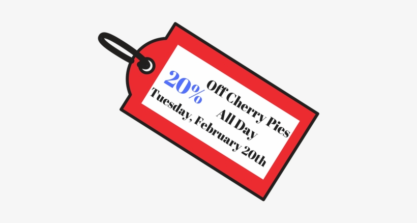 It Seems Only Right That We Celebrate The Cherry Pie - Label, transparent png download