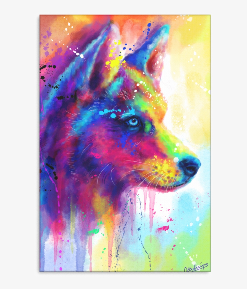 Husky Canvas Wrap 1503-2 - Painting, transparent png download