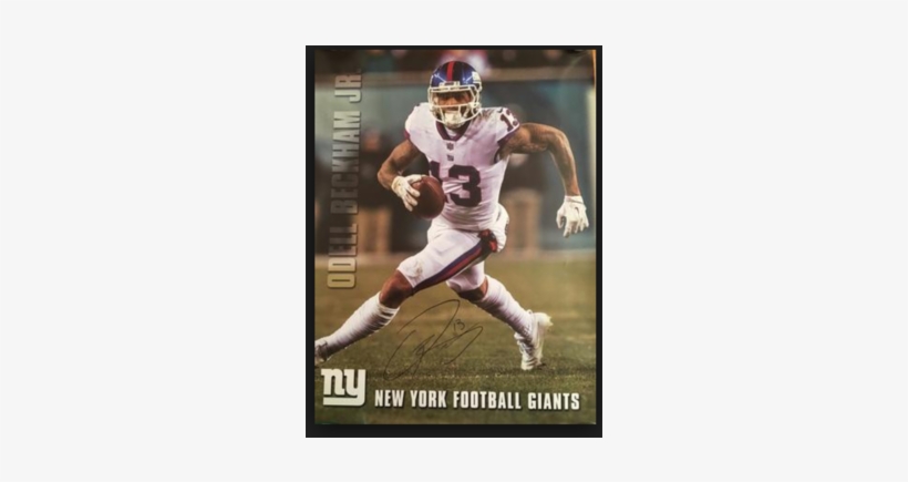 Odell Beckham Jr Autograph Poster, transparent png download