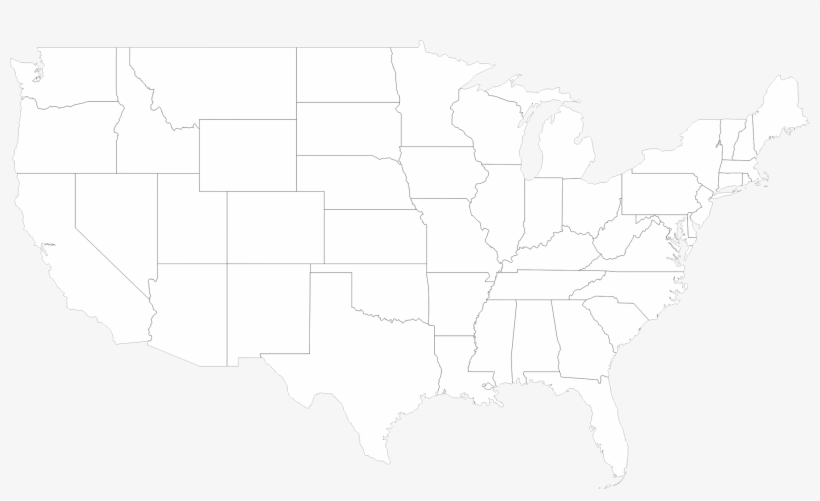 North America Map Silhouette At Getdrawings - Atlas, transparent png download