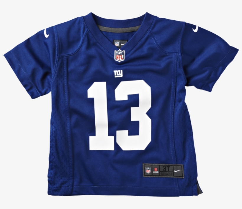 Nike Nfl New York Giants Kids' Football Home Game - New York Giants Odell Beckham Jr. Autographed Blue, transparent png download