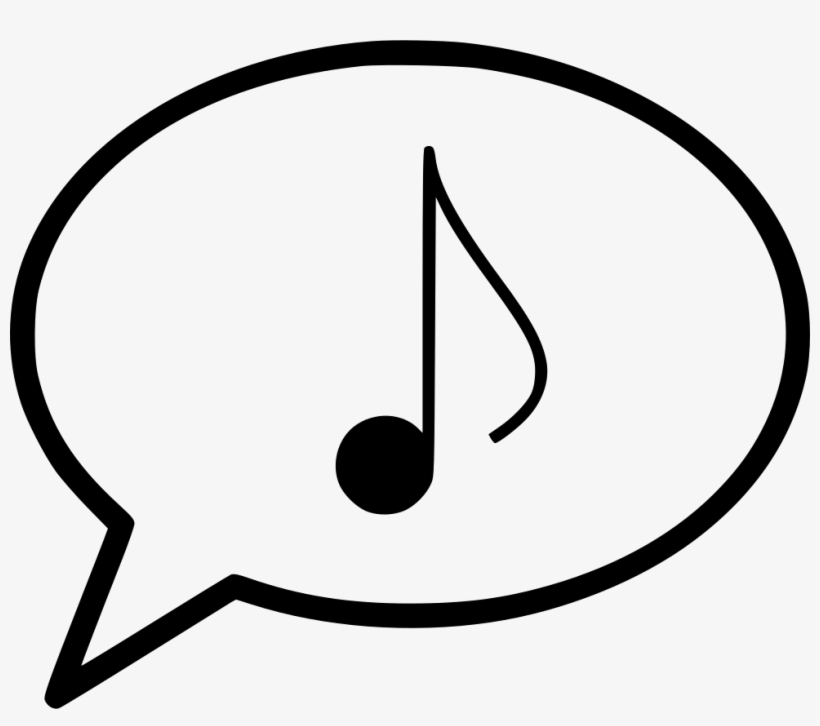 Bubble Message Musical Eighth Note Comments - Cleveland Indians, transparent png download