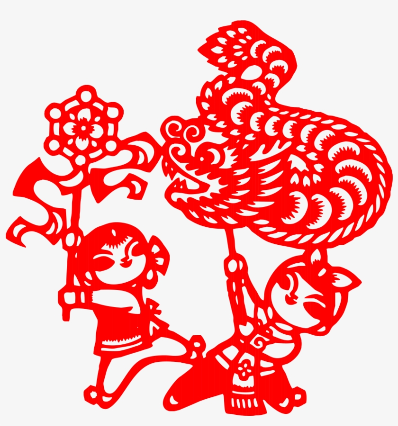 ลาย ตัด กระดาษ จีน, transparent png download