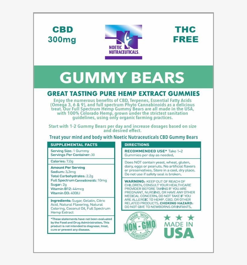 Gummy Bears 300mg - Gummy Bear, transparent png download