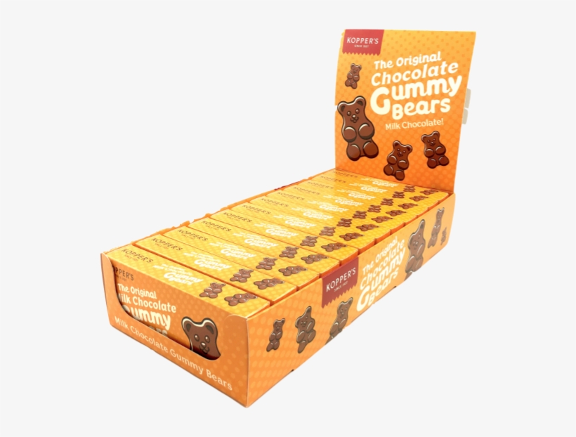 Milk Chocolate Gummy Bear Theater Boxes - Dark Chocolate, transparent png download
