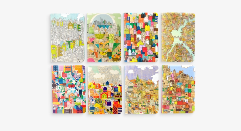 8 Urban Cities Pocket Pal Journals - Urban Journals And Planners By Ooly - Urban Cities, transparent png download
