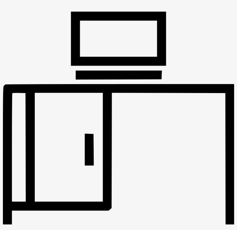 Desk Computer Furniture Home Office Comments - Desk, transparent png download