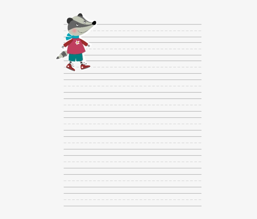Create A Story To Fill This Free Handwriting Page - Cartoon, transparent png download
