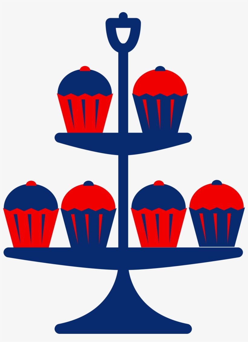 Big Image - Blue Cake Stand Clipart, transparent png download
