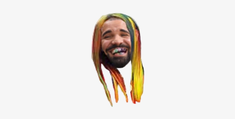 6ix9ine Hair Png Clip Art Black And White - Sticker, transparent png download