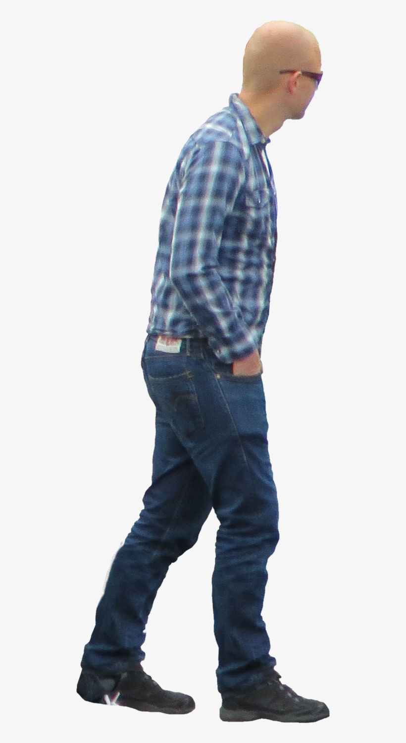 Person Walking Dog Png For Kids - Person Walking Sideways Png, transparent png download