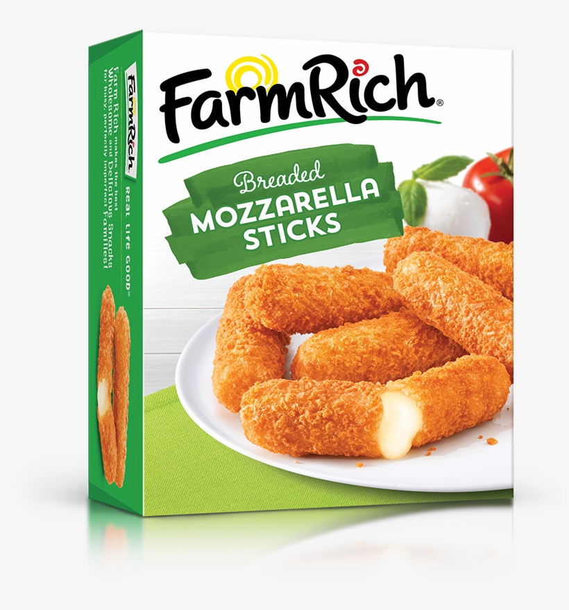 Mozzarella Sticks - Farm Rich Breaded Mozzarella Sticks - 24 Oz Box, transparent png download