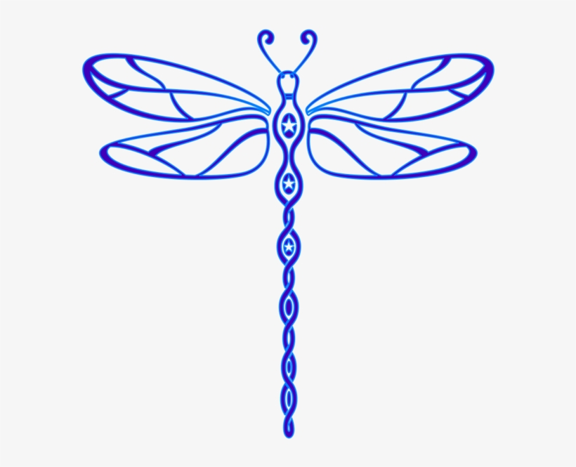 Dragonfly Clipart Blue Dragonfly - Clip Art Dragonfly, transparent png download