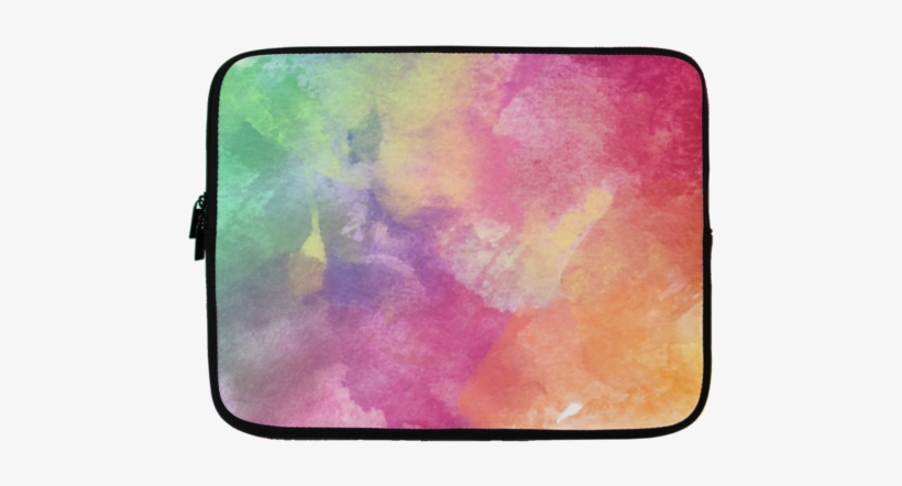 Watercolor Laptop Sleeve - Watercolor Paint, transparent png download