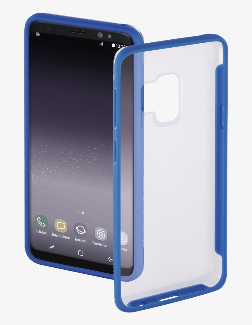 "frame" Cover For Samsung Galaxy S9, Transparent/blue - Samsung Galaxy S9, transparent png download