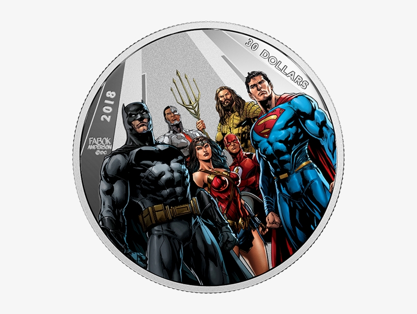 *the World's Greatest Super Heroes - Justice League Royal Mint Coin, transparent png download