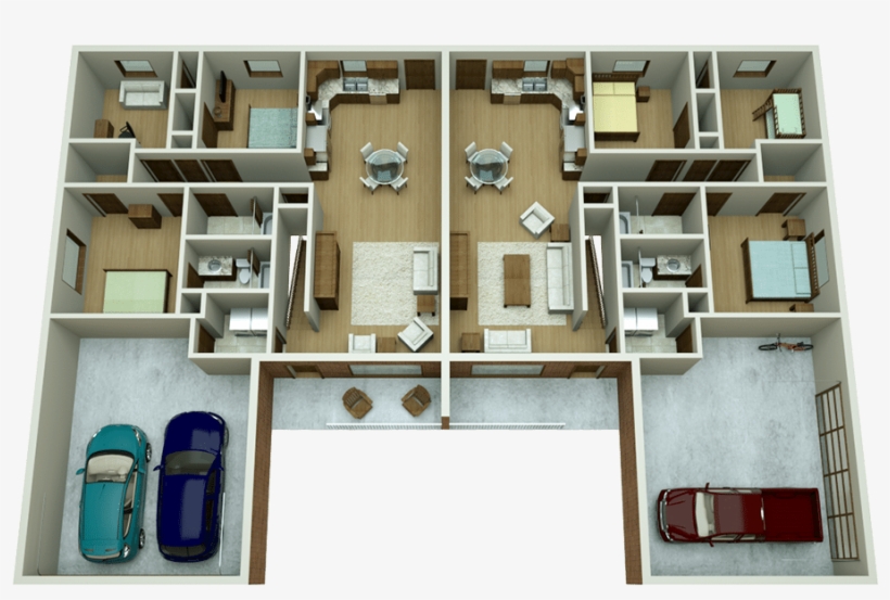 Multi-family Floor Plan - Des Moines, Ia, transparent png download