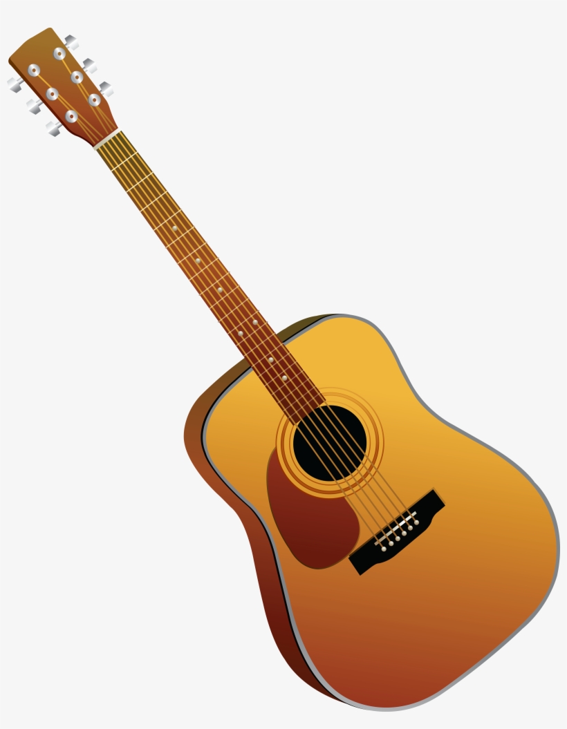 Acoustic Classic Guitar Png Image - Gitarre Png, transparent png download